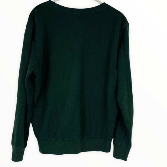 Baleno Sweatshirt Vacation On Mood Graphic Green Small Women Pullover Crewneck - Picture 2 of 4